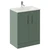 Avant Satin Green 600mm 2 Door Vanity Unit with Angel Basin Left Hand View