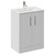Avant Satin White 600mm 2 Door Vanity Unit with Angel Basin Left Hand View