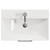 Avant Satin White 600mm Wall Mounted 2 Drawer Vanity Unit with Rimini Basin Top View