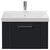 Avant Satin Anthracite 600mm Wall Mounted Single Drawer Vanity Unit with Rimini Basin Front View