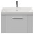 Avant Satin White 600mm Wall Mounted Single Drawer Vanity Unit with Rimini Basin Front View