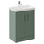 Avant Satin Green 600mm 2 Door Vanity Unit with Rimini Basin Left Hand View