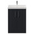 Avant Satin Anthracite 600mm 2 Door Vanity Unit with Rimini Basin Front View