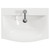 Avant Satin Grey 600mm Wall Mounted Single Drawer Vanity Unit with Arc Basin Top View
