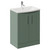 Avant Satin Green 600mm 2 Door Vanity Unit with Arc Basin Left Hand View
