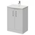 Avant Satin White 600mm 2 Door Vanity Unit with Arc Basin Right Hand View