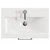 Avant Satin White 600mm Wall Mounted 2 Drawer Vanity Unit with Glide Basin Top View