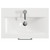 Avant Satin Green 600mm Wall Mounted Single Drawer Vanity Unit with Glide Basin Top View