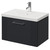 Avant Satin Anthracite 600mm Wall Mounted Single Drawer Vanity Unit with Glide Basin Right Hand View