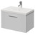 Avant Satin White 600mm Wall Mounted Single Drawer Vanity Unit with Glide Basin Right Hand View