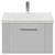Avant Satin White 600mm Wall Mounted Single Drawer Vanity Unit with Glide Basin Front View
