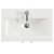 Avant Satin Green 600mm 2 Door Vanity Unit with Glide Basin Top View