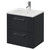 Avant Satin Anthracite 500mm Wall Mounted 2 Drawer Vanity Unit with Angel Basin Right Hand View