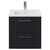 Avant Satin Anthracite 500mm Wall Mounted 2 Drawer Vanity Unit with Angel Basin Front View