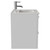 Avant Satin White 500mm Wall Mounted 2 Drawer Vanity Unit with Angel Basin Side View