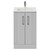 Avant Satin White 500mm 2 Door Vanity Unit with Angel Basin Front View