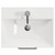 Avant Satin Anthracite 500mm Wall Mounted 2 Drawer Vanity Unit with Rimini Basin Top View