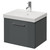 Avant Satin Grey 500mm Wall Mounted Single Drawer Vanity Unit with Rimini Basin Right Hand View