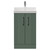 Avant Satin Green 500mm 2 Door Vanity Unit with Rimini Basin Front View