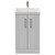 Avant Satin White 500mm 2 Door Vanity Unit with Rimini Basin Front View