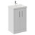 Avant Satin White 500mm 2 Door Vanity Unit with Rimini Basin Left Hand View