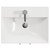 Avant Satin White 500mm 2 Door Vanity Unit with Rimini Basin Top View