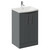 Avant Satin Grey 500mm 2 Door Vanity Unit with Arc Basin Left Hand View