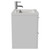 Avant Satin White 500mm Wall Mounted 2 Drawer Vanity Unit with Glide Basin Side View