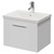 Avant Satin White 500mm Wall Mounted Single Drawer Vanity Unit with Glide Basin Right Hand View