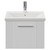 Avant Satin White 500mm Wall Mounted Single Drawer Vanity Unit with Glide Basin Front View