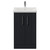 Avant Satin Anthracite 500mm 2 Door Vanity Unit with Glide Basin Front View
