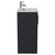 Avant Satin Anthracite 500mm 2 Door Vanity Unit with Glide Basin Side View