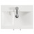 Avant Satin Anthracite 500mm 2 Door Vanity Unit with Glide Basin Top View