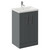 Avant Satin Grey 500mm 2 Door Vanity Unit with Glide Basin Left Hand View