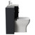Avant Satin Anthracite 1000mm 2 Door Vanity Unit and Toilet Suite with Angel Basin Side View