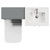 Avant Satin Grey 1000mm 2 Door Vanity Unit and Toilet Suite with Angel Basin Top View