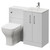 Avant Satin White 1000mm 2 Door Vanity Unit and Toilet Suite with Angel Basin Right Hand View