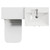 Avant Satin White 1000mm 2 Door Vanity Unit and Toilet Suite with Rimini Basin Top View