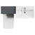 Avant Satin Anthracite 1100mm 2 Door Vanity Unit and Toilet Suite with Rimini Basin Top View