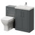 Avant Satin Grey 1100mm 2 Door Vanity Unit and Toilet Suite with Rimini Basin Right Hand View