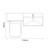 Avant Satin Grey 1100mm 2 Door Vanity Unit and Toilet Suite with Rimini Basin Top Down Dimensions thumbnail