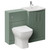 Avant Satin Green 1000mm 2 Door Vanity Unit and Toilet Suite with Arc Basin Left Hand View