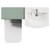 Avant Satin Green 1000mm 2 Door Vanity Unit and Toilet Suite with Arc Basin Top View