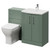 Avant Satin Green 1100mm 2 Door Vanity Unit and Toilet Suite with Arc Basin Right Hand View