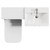 Avant Satin White 1000mm 2 Door Vanity Unit and Toilet Suite with Glide Basin Top View