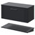 Avant Satin Anthracite 800mm Wall Mounted Single Drawer Vanity Unit for Countertop Basins with Storage Shelf Right Hand View thumbnail
