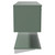 Avant Satin Green 1200mm Wall Mounted Single Drawer Vanity Unit for Countertop Basins with Storage Shelf Side View