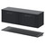 Avant Satin Anthracite 1200mm Wall Mounted Single Drawer Vanity Unit for Countertop Basins with Storage Shelf Right Hand View