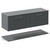 Avant Satin Grey 1200mm Wall Mounted Single Drawer Vanity Unit for Countertop Basins with Storage Shelf Left Hand View