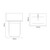 Avant Satin Grey 1000mm Wall Mounted 2 Drawer Vanity Unit and Toilet Suite with Glide Basin Top Down Dimensions thumbnail